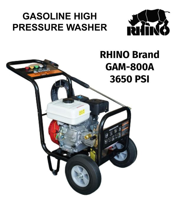 PRESSURE WASHER PETROL 3650PSI RHINO