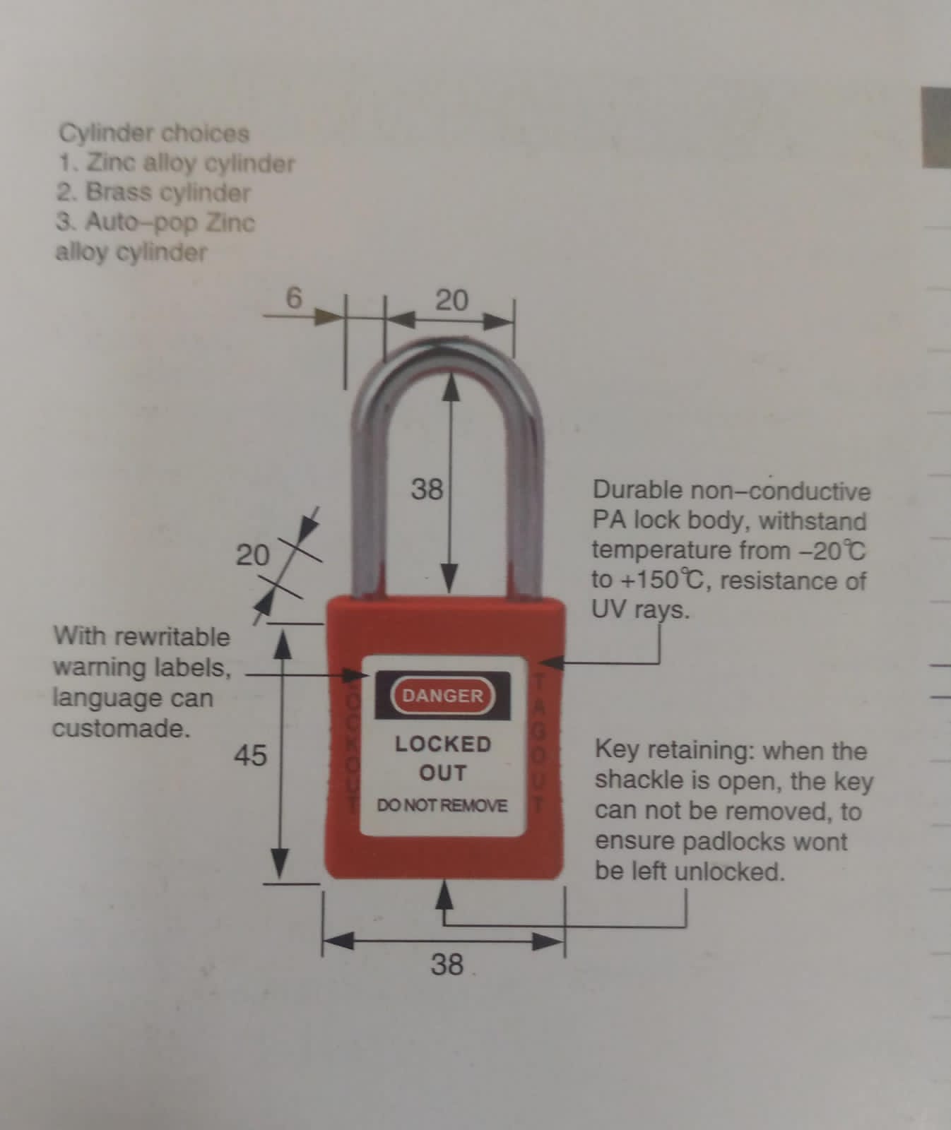 LOTO Safety Padlocks