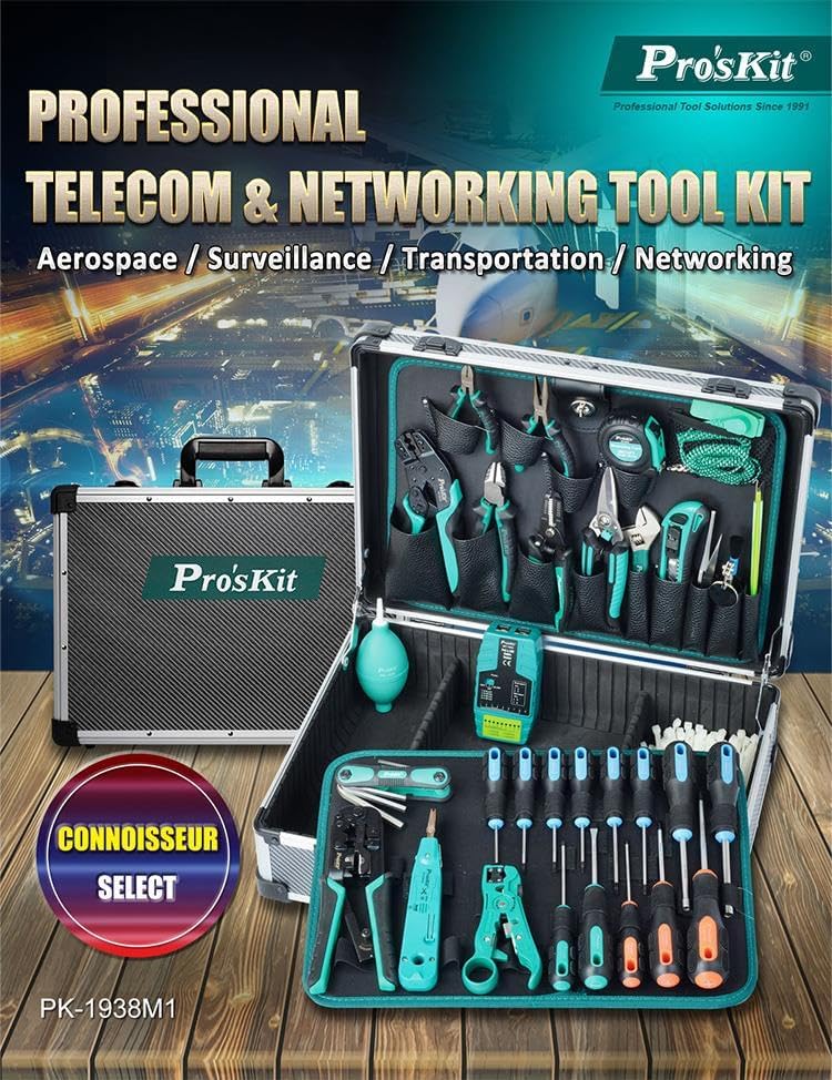 Pro'skit TOOLKIT TELCOM & NETWORKING  44PCS SET  PK-1938 (M-SERIES)