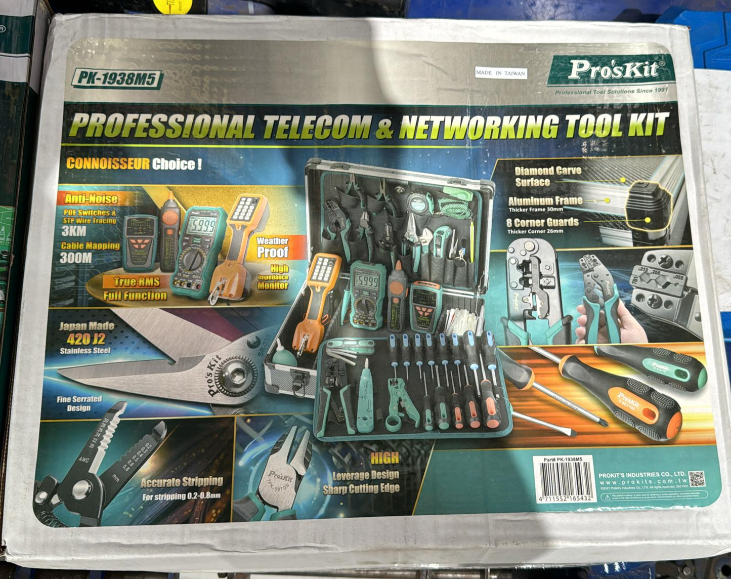 Pro'skit TOOLKIT TELCOM & NETWORKING  44PCS SET  PK-1938 (M-SERIES)