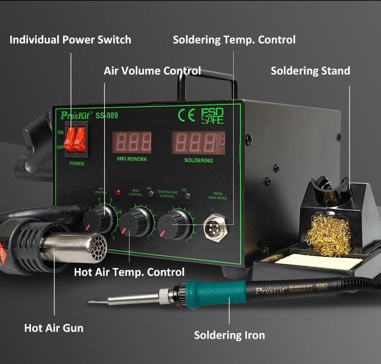 Pro'skit SMD Hot Air Rework Station 2IN1  700W  SS-989B