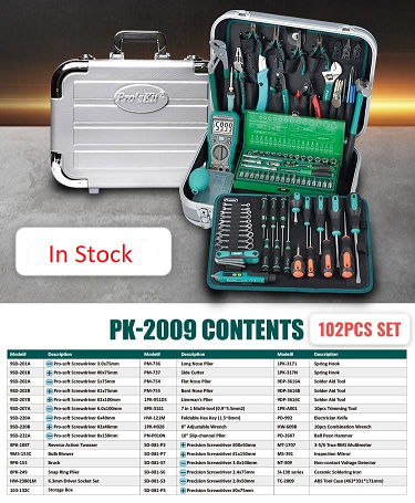 Pro'skit Professional Electrical & Mechanical Toolset PK-2009