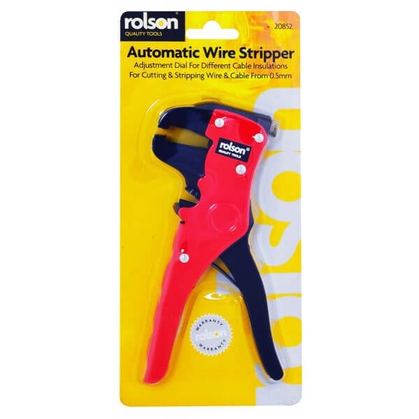 For cutting and stripping wire and cable
