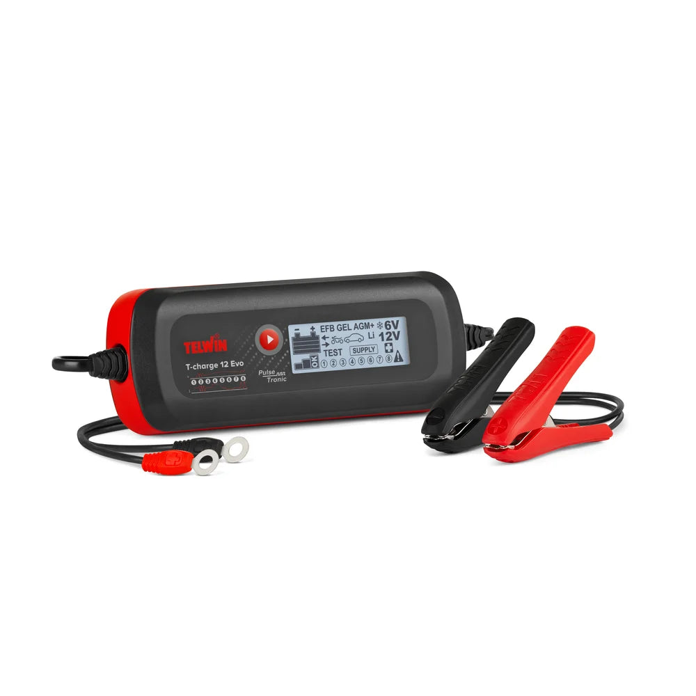 Telwin T-Charge 12 Evo β 6V/12V PULSE 4A Smart Battery Charger & Maintainer