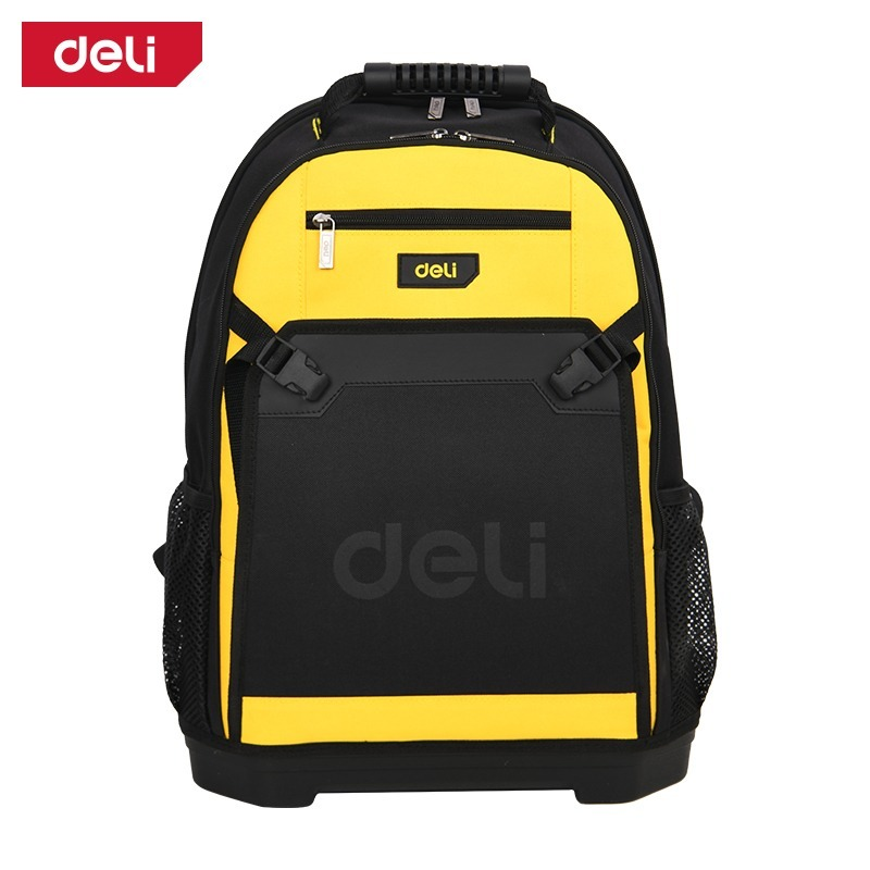 DELI 15 inch Tool Backpack - Black and Yellow