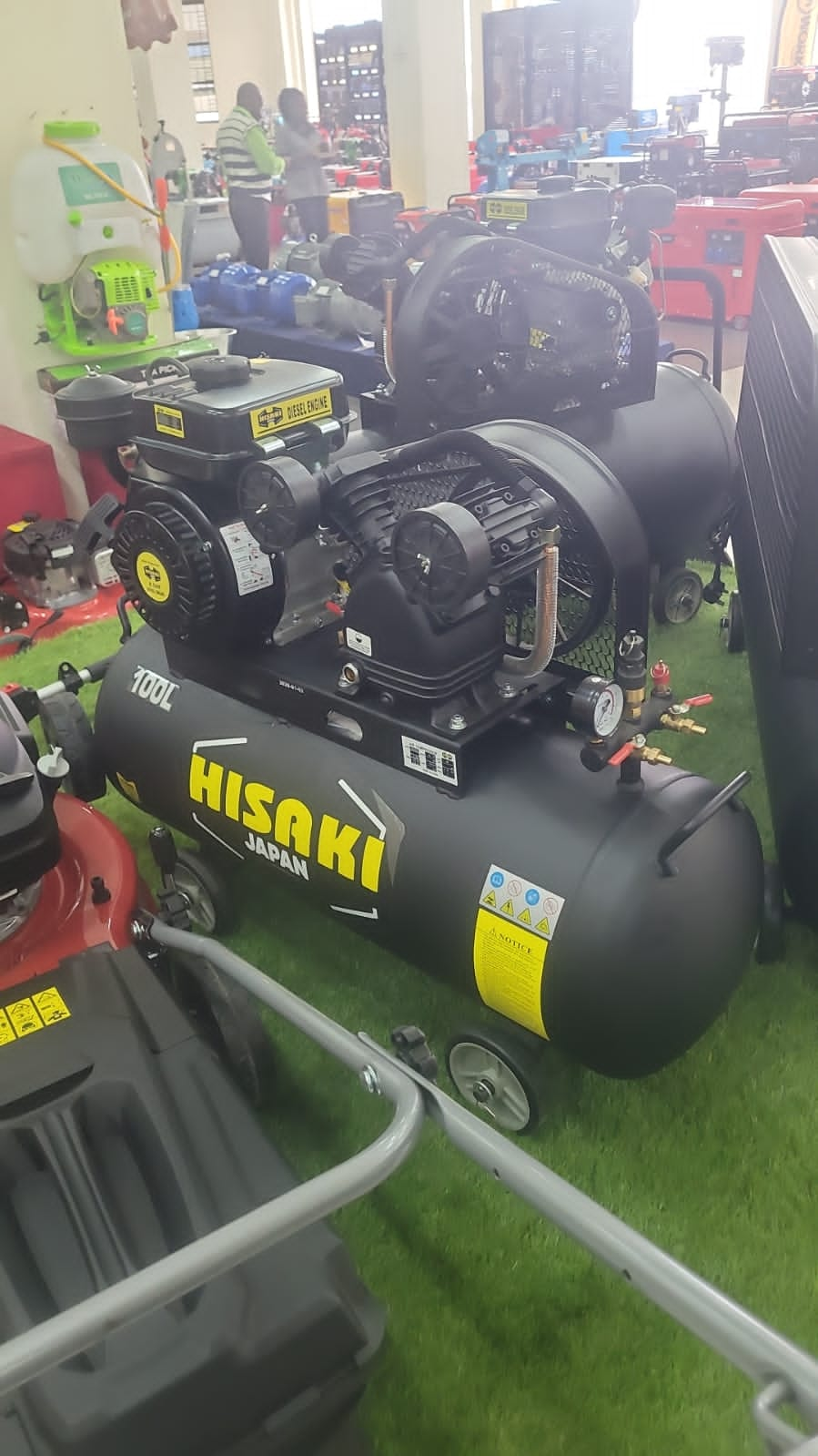 Hisaki HK8100D 100L Diesel Powered Air Compressor 8.5HP