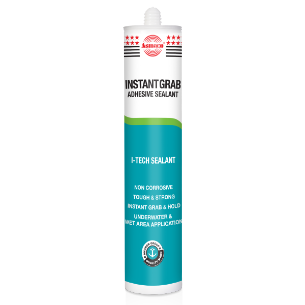 Asmaco silicone sealant instant grab 250gms