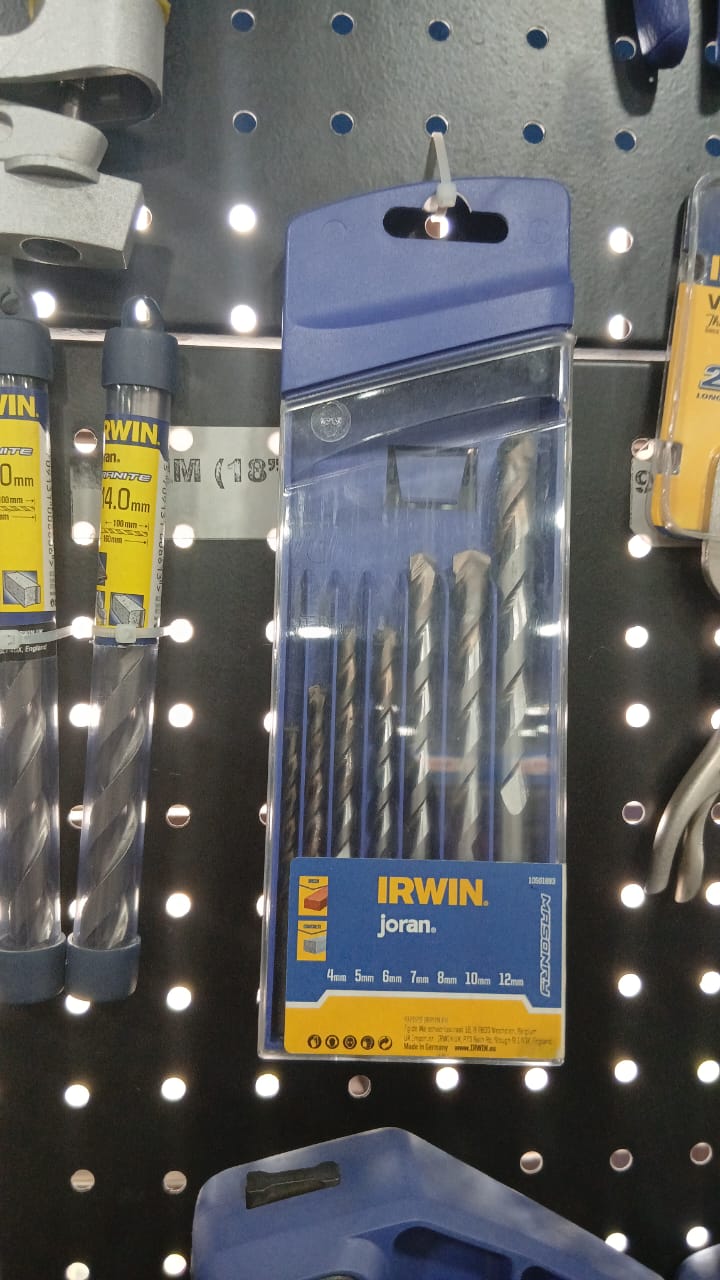 Irwin Masonry drillbit set 7pc set 4-12mm