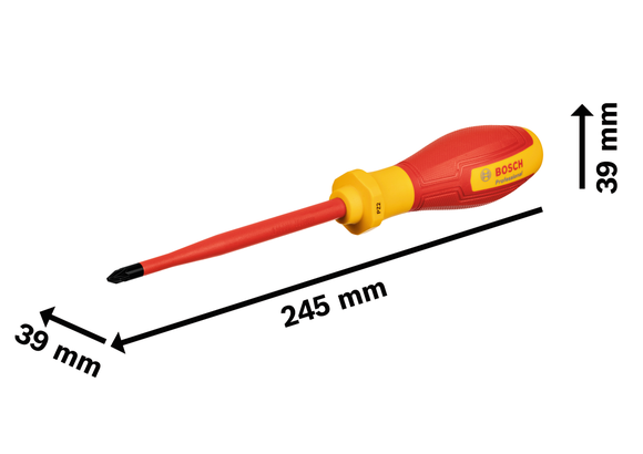 Bosch VDE Screwdriver PZ 2 x 125mm