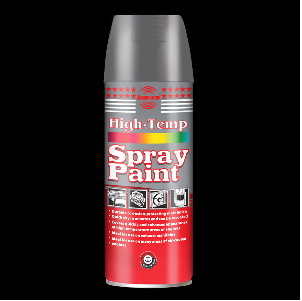 A can of Asmaco high-temperature spray paint with a gray cap and red label, indicating resistance to 400°C - 600°C.