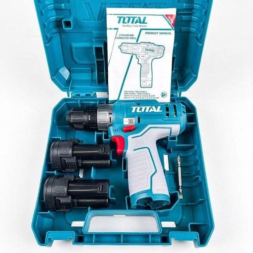 Total 12V Cordless Drill – Model TIDLI12202 (Complete with Battery & Charger)