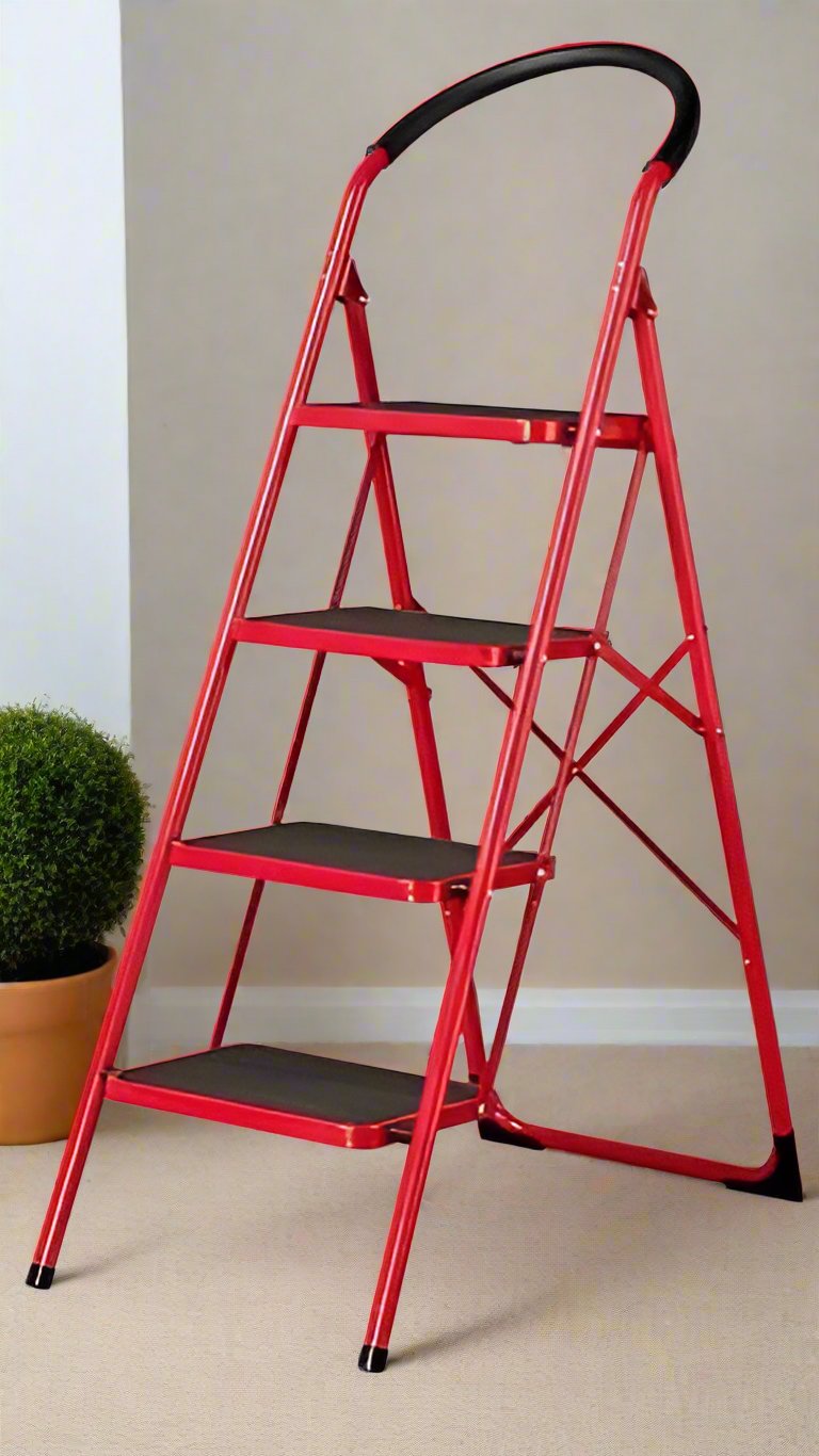 A Type Steel Ladder (RED)