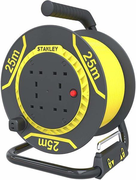Stanley Cable Rell 25M 4 Sockets Code: SXECFL26HSE