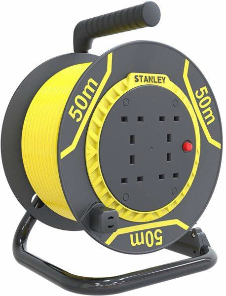 Stanley Cable Reel 50M 4 Sockets Code: SXECFL26HXE