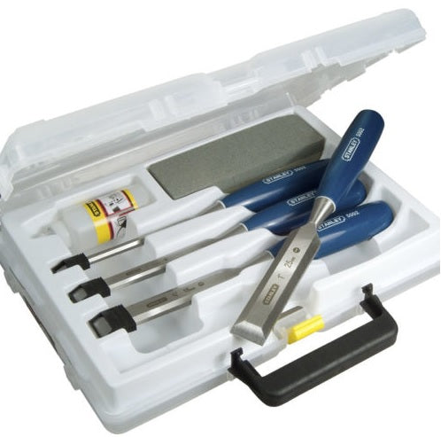 Stanley 6 PC Wood Chisel Set 5002 Series - In Plastic Case
