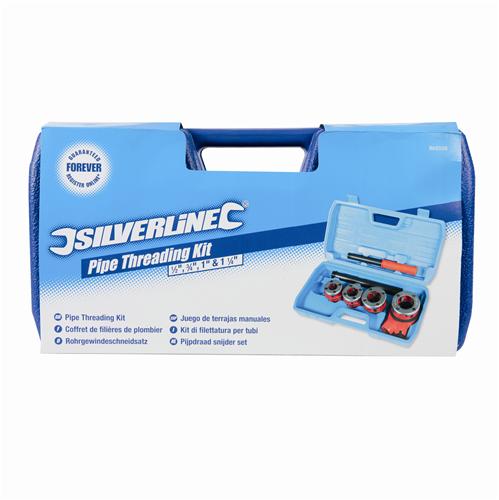 Silverline Pipe Threading Kit 1/2 - 1-1/4