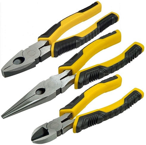 Stanley 3 Pc Dynagrip Plier Set