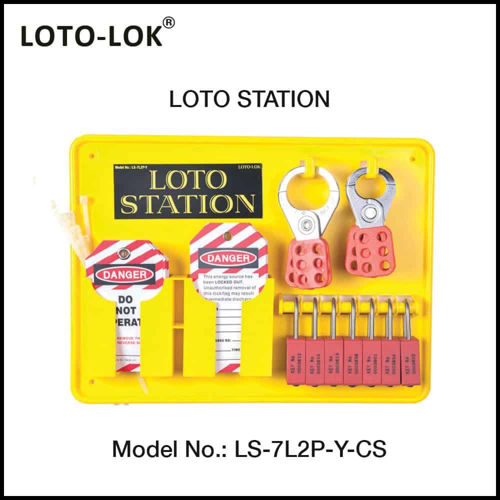 LOTO Lockout Station 7 Padlock 1507-LOST7