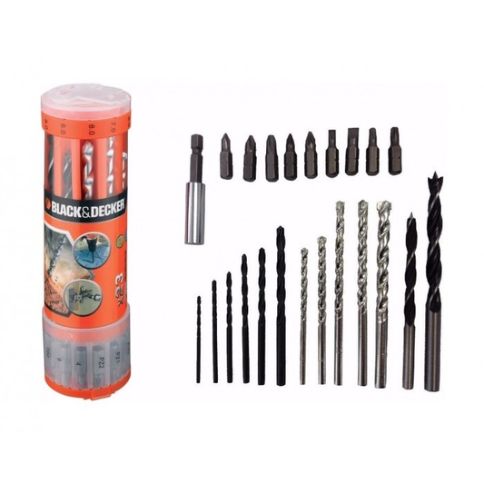 Black and Decker 23pcs Drill Bit Set A7102-XJ
