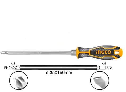 Ingco Screwdriver Set 2 in 1 AKISD0201