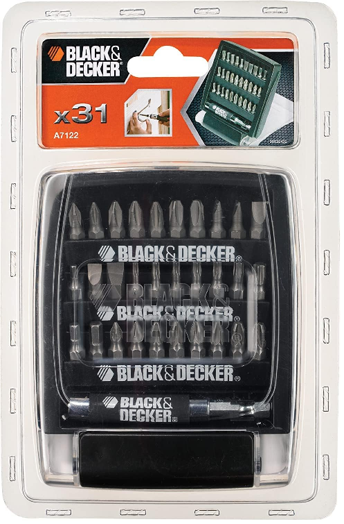Black and Decker 31pcs Screw driver Bits A7122-XJ