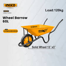 INGCO Industrial Soft Grip Handle Wheelbarrow