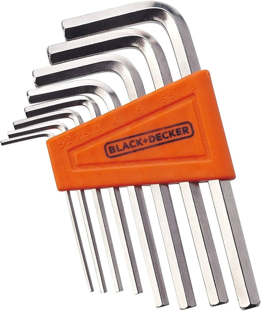 Black N Decker 8pc 1.5-6mm Hex Key Set BDHT81593