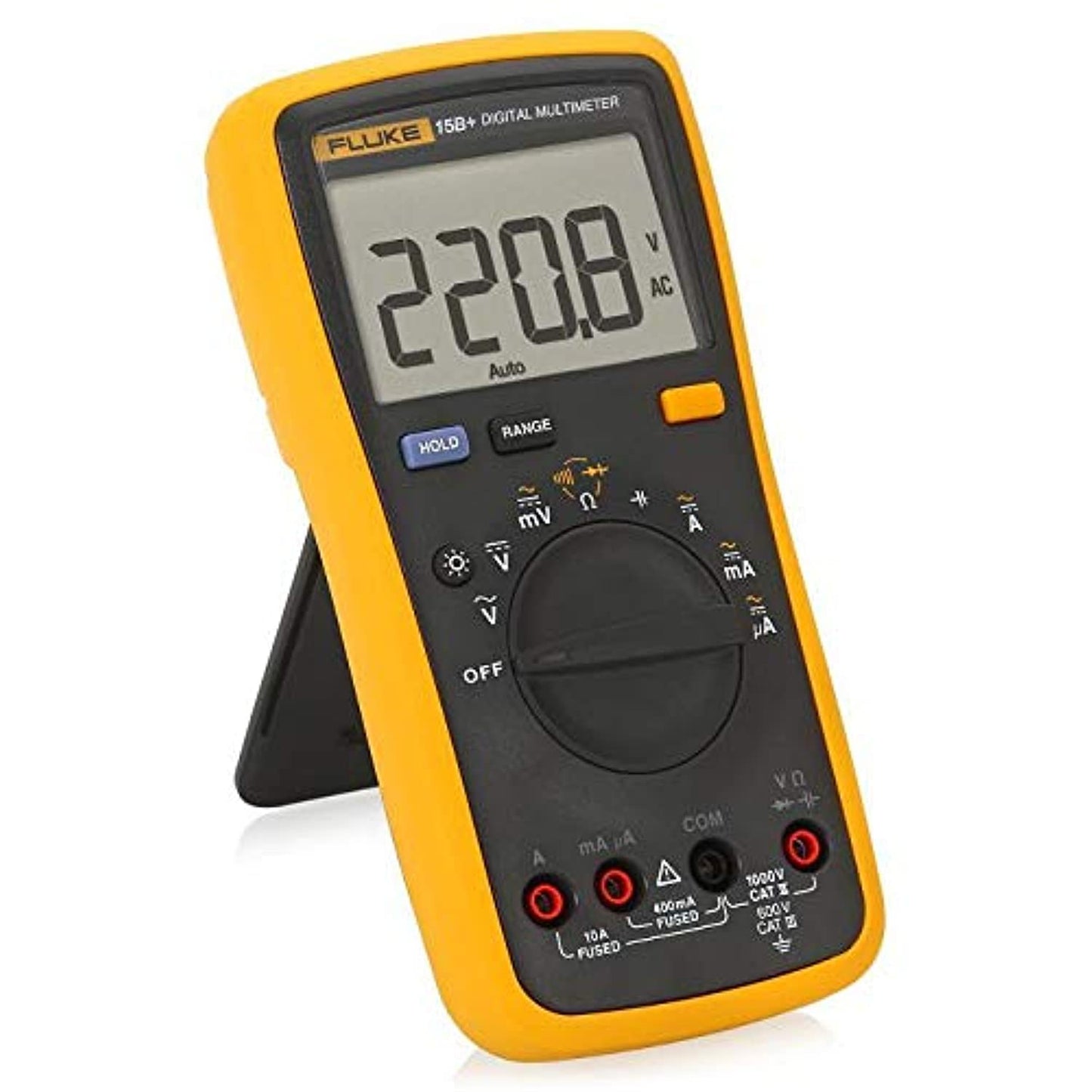 Your job requires that you have a rugged, reliable and accurate digital multimeter. The Fluke 15B+ digital multimeter does all that and more. Easy to use with one hand, even with gloves on, the Fluke 15B+ offers everything you need.