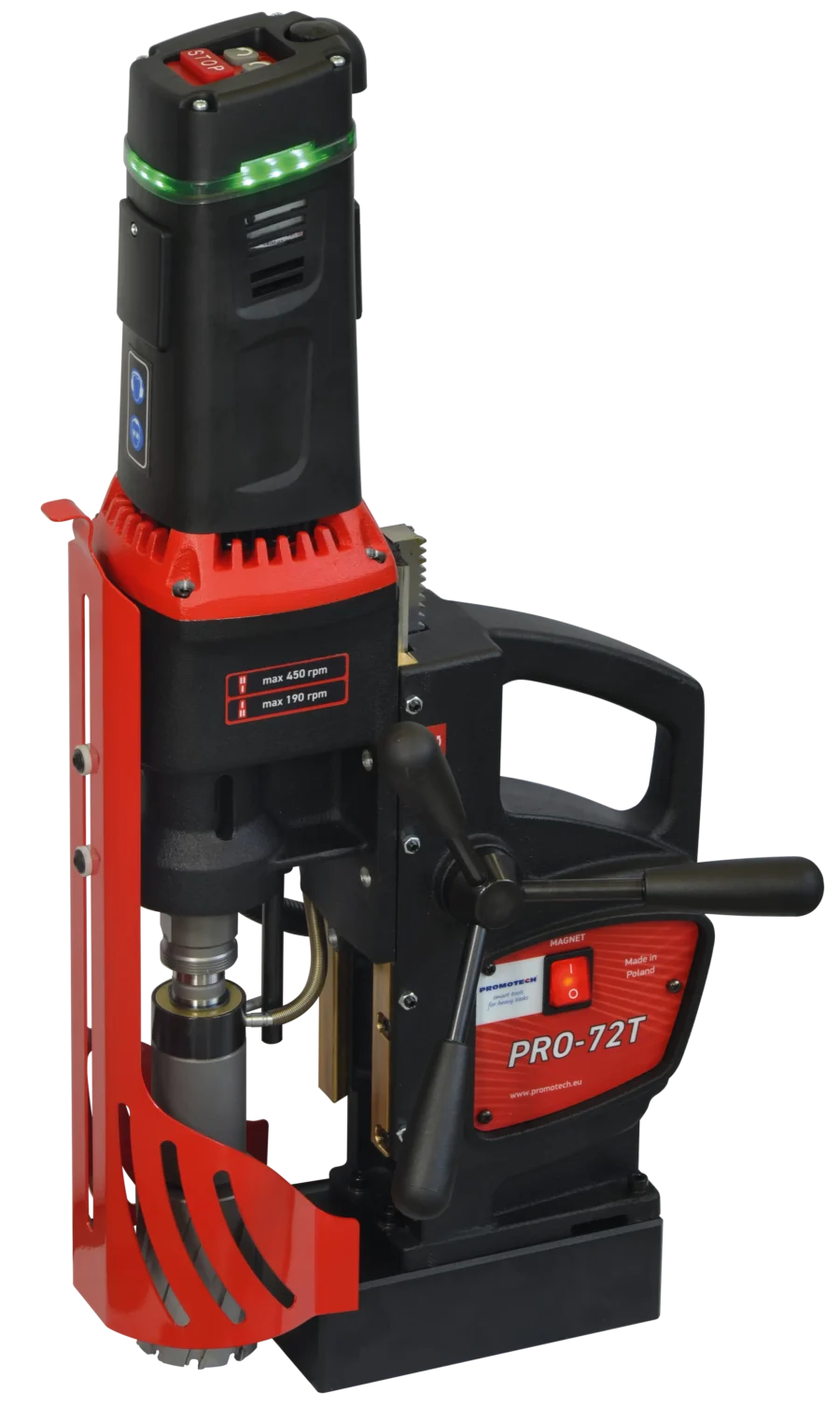 Promotech PRO-72T Track-Mounted Magnetic Drilling Machine
