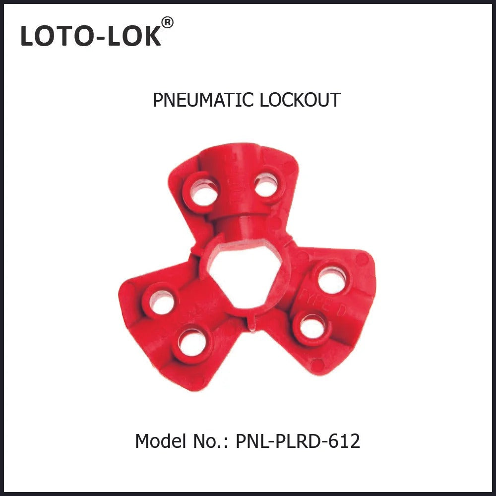 Pneumatic Lockout Device for 1/4" 3/8" 1/2" Fittings