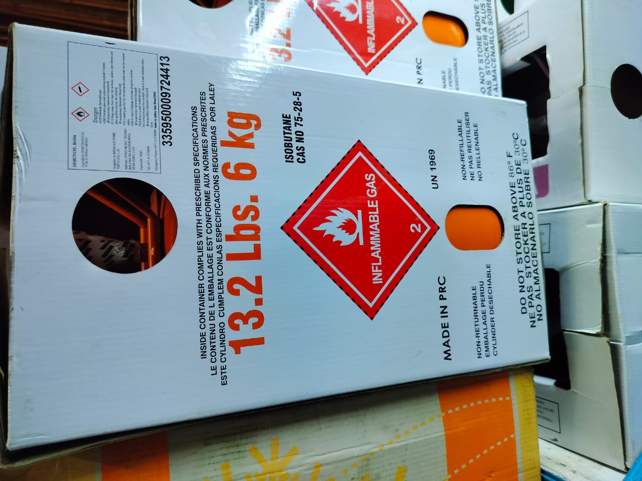 Refrigerant R600a (Isobutane) – 6kg Cylinder