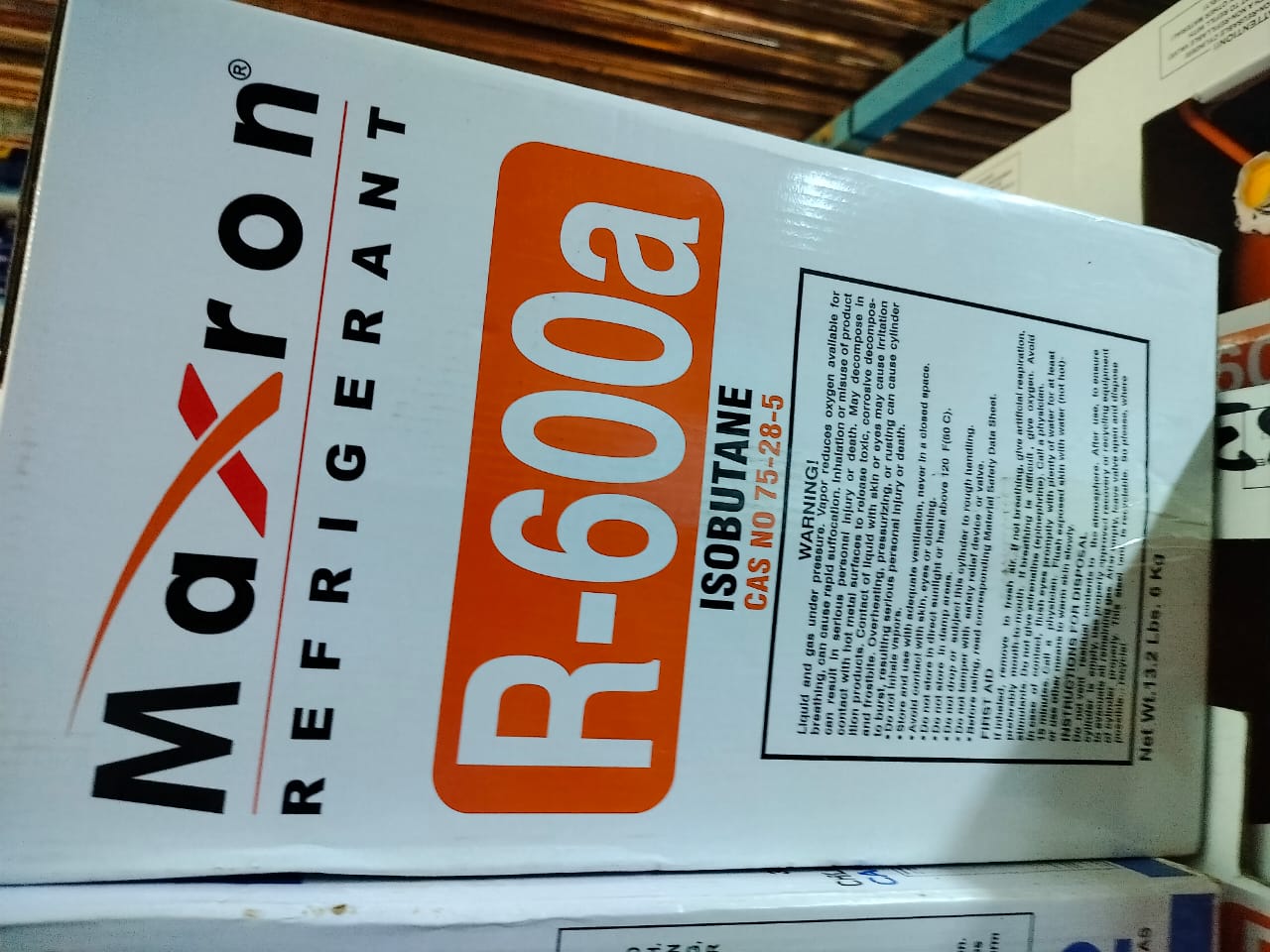 Refrigerant R600a (Isobutane) – 6kg Cylinder