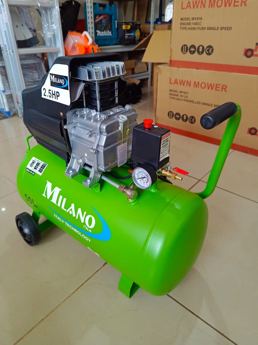 Milano Electric Air Compressor 50L 2.5HP