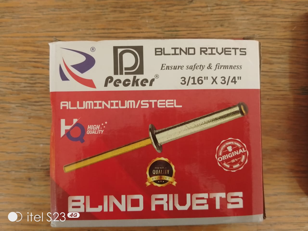 Pecker Blind Rivets – 3/16" × 3/4" (500 pcs)
