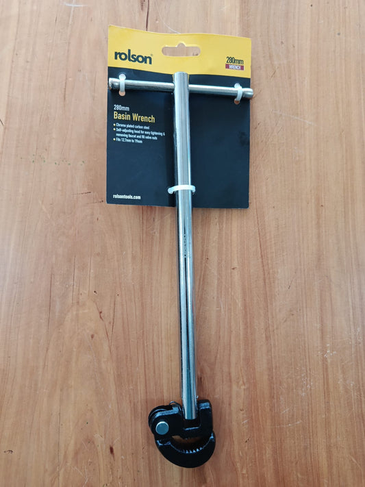 Rolson 280mm Basin Wrench packaging – back with features