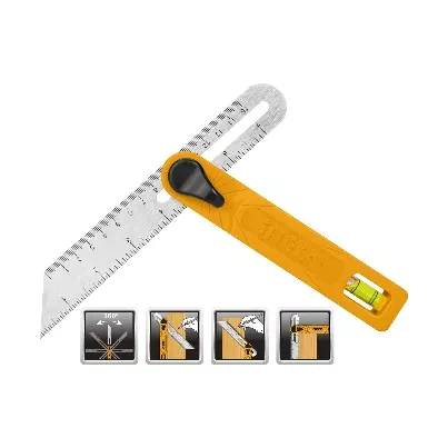 Ingco Angle Square (with level bar) (7'') HAS181501