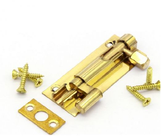 Chrome plated barrel bolt