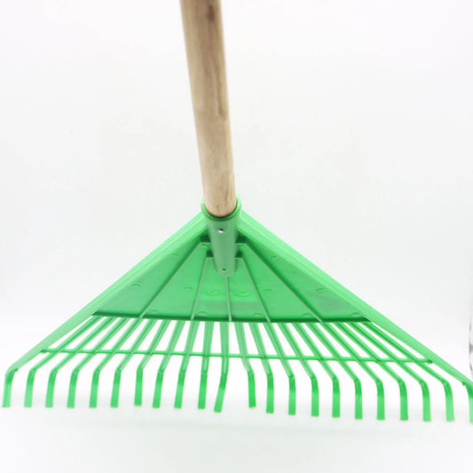 BrazTool Plastic Leaf Rake /w Handle