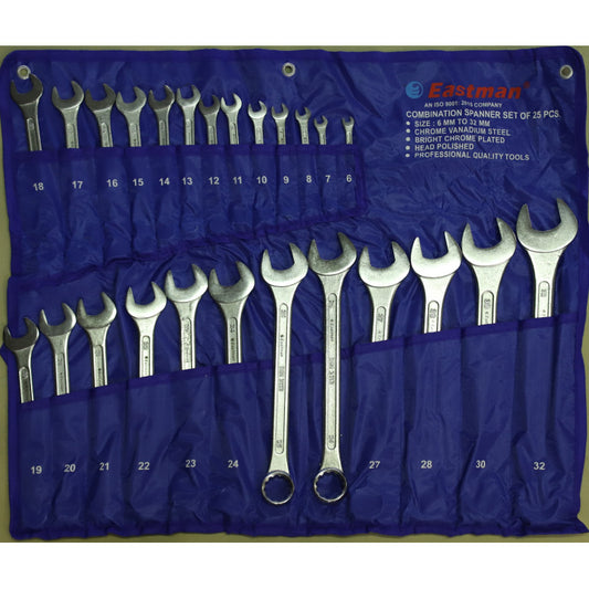 Eastman Combination Spanners Set 6-32mm