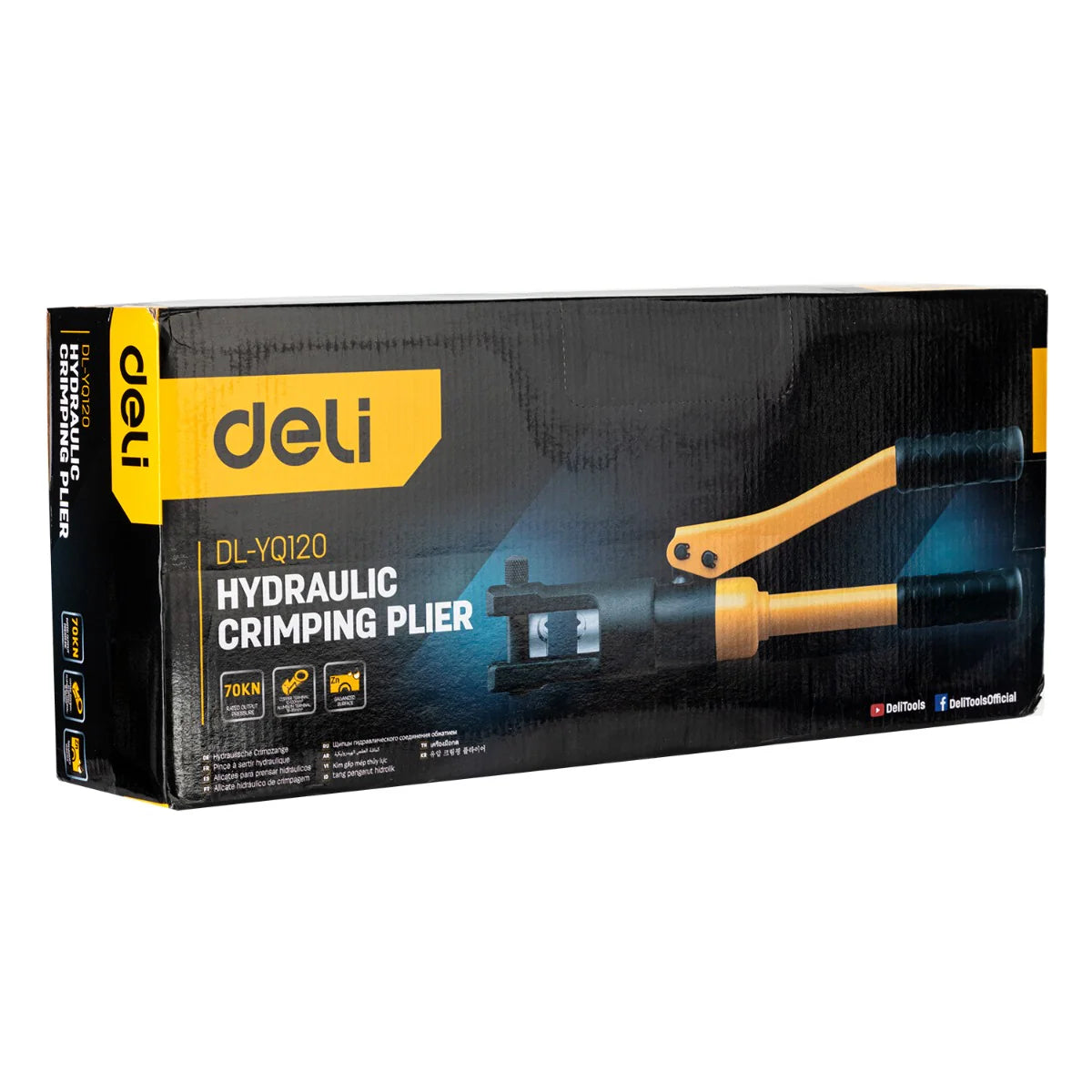 DELI EDL-YQ120 Hydraulic Crimper 10-120mm² Crimping Force: 70KN