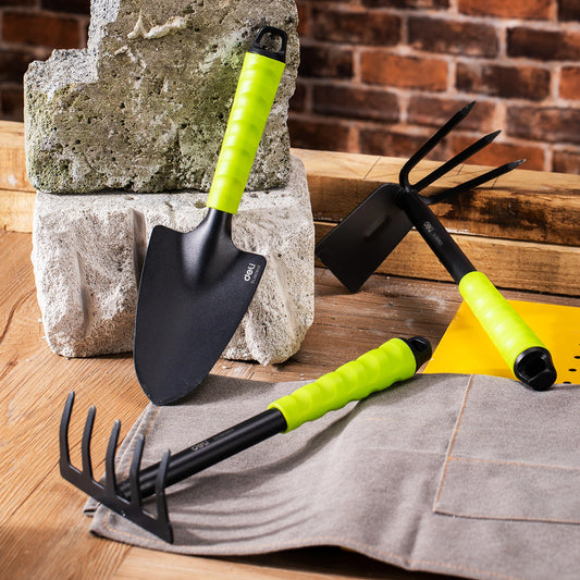 Deli 3PC Gardening Toolset 310mm Carbon Steel EDL580803