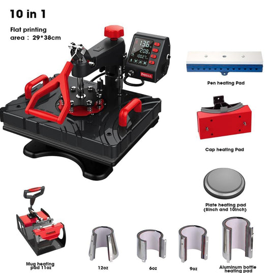 FreeSub 10 in 1 Heat Press Machine