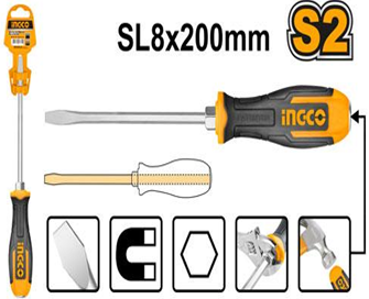 Ingco Slotted Go-Through Screwdriver HGTS688200