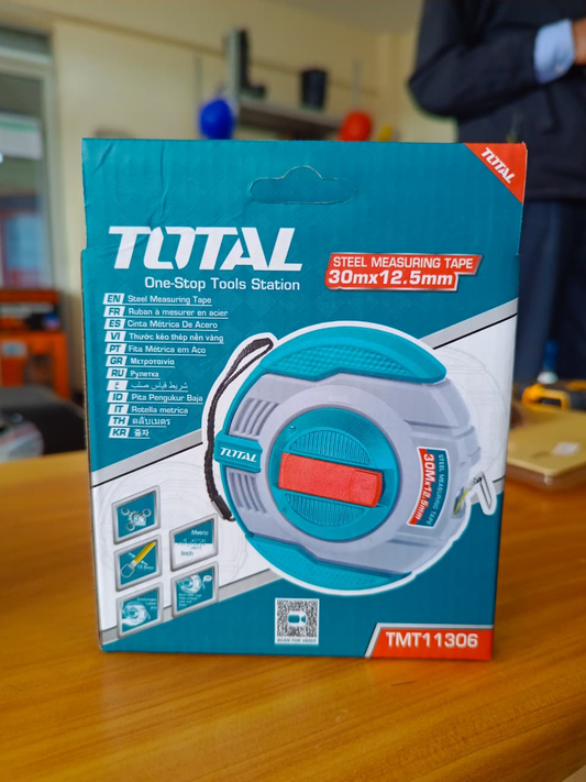 Total TMT11306 Steel Measuring Tape 30m x 12.5mm