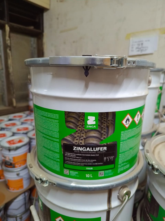 Zingalufer 10L bucket — 1-component polyurethane intermediate sealer coat by Zinga