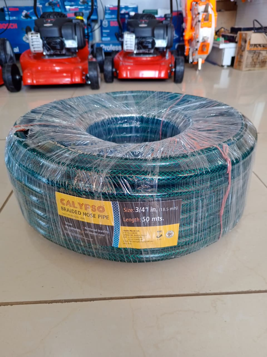 Calypso Braided Hose Pipe 3/4 inch 50 metres - UV coated, reinforced braiding