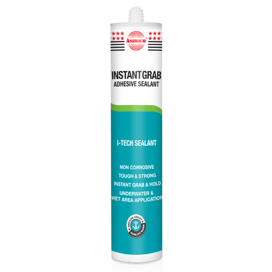 Asmaco silicone sealant instant grab 250gms