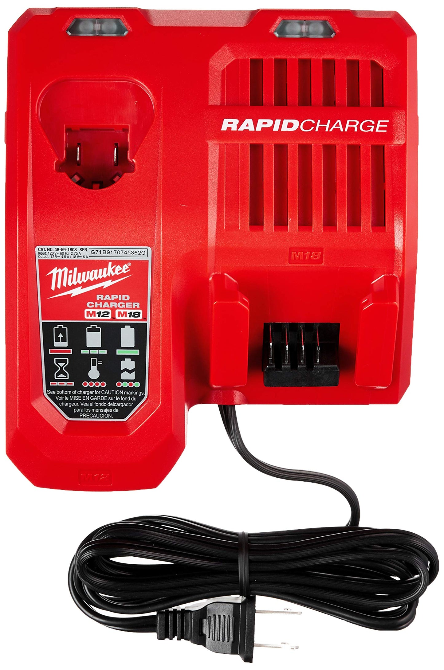 MILWAUKEE M18 RAPID CHARGER