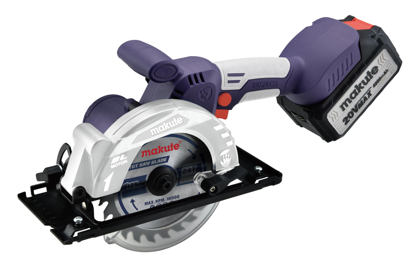 3 MAKUTE CORDLESS CIRCULAR SAW 20V CCS125- BL - Battery & Charger Included