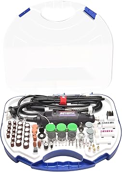 Makute Makute Electric Die Grinder 350W with No-load Speed 30000rpm Suitable for Wood, Metal,Stone Grinding, Cutting, and Polishing Tasks (DG002) 190PCS SET